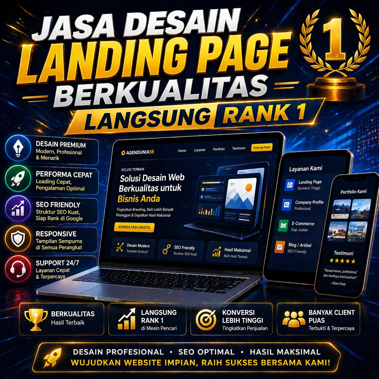 Landing Page sebagai Ruang untuk Menjelaskan Cara Anda Mendengarkan Cerita Klien sebelum Menyentuh Desain